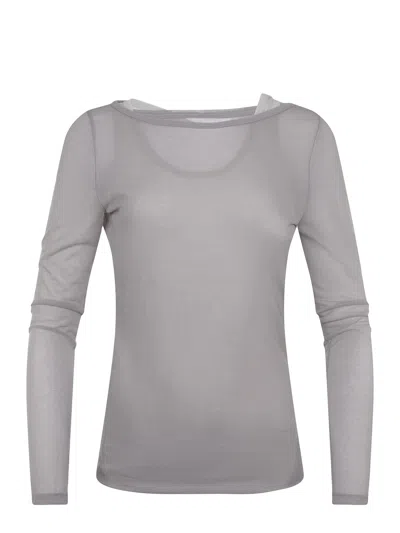 Pinko 'merci' Sweater In Gray