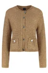 Pinko Meru Buttoned Jacket In Nude