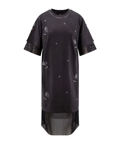 PINKO PINKO FLORAL PRINTED T-SHIRT DRESS
