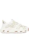 Pinko Mesh-panels Low-top Sneakers In White