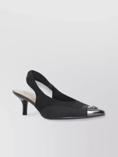 Pinko Mesh Slingback Sandals Kitten Heel