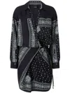 Pinko Mini-robe Chemise À Imprimé Bandana