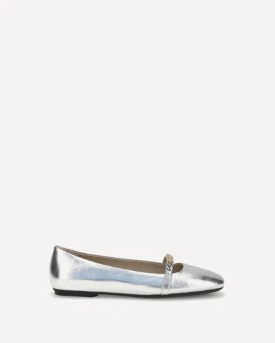 PINKO METALLIC BALLERINAS