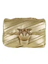 Pinko Love Puff Baby Cl Metal Recycl In Gold