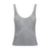 Pinko Noha Canotta Tank Top In Gray