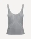 Pinko Noha Canotta Tank Top In Gray