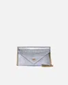 Pinko Metallic Leather Pouch With Love Birds Logo