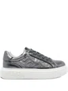 Pinko Metallic Platform Sneakers In Multi