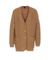 Pinko Sweaters In Brown