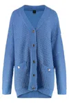 Pinko Mezzo Oversize Cardigan In Blue