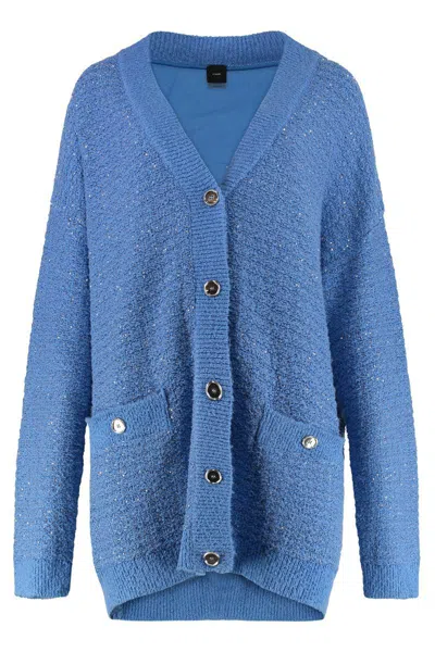 Pinko Mezzo Oversize Cardigan In Blue