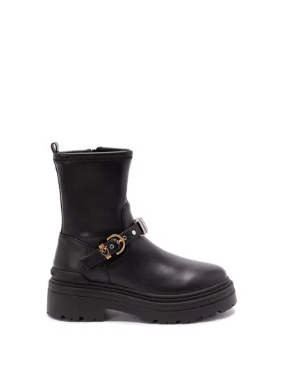 Pinko `mia 27` Ankle Boots In Black