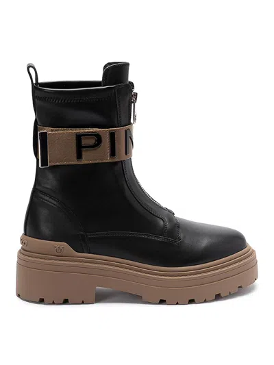 Pinko `mia` Ankle Boots In Black