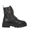 Pinko Mia 07 Leather Ankle Boots In Black