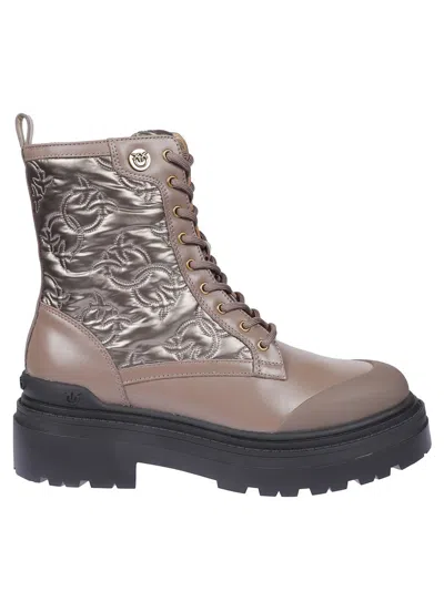 Pinko Mia Shot Boots In Animal Print
