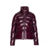 Pinko Micro Caban Down Jacket In Red