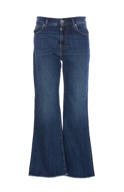 Pinko Birtney Bootcut Denim Jeans In Blue