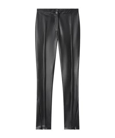 Pinko Mid-rise Casual Pants In Black