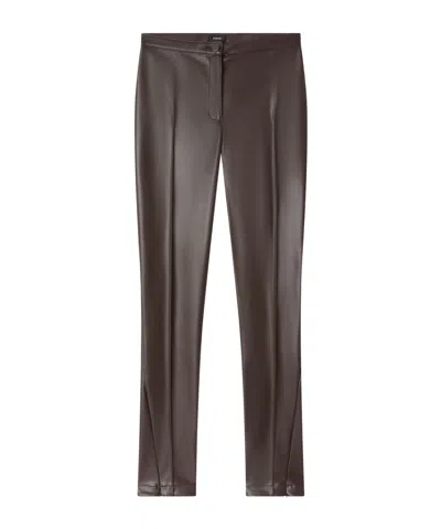 Pinko Mid-rise Casual Pants In Brown