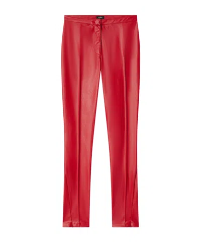 Pinko Mid-rise Casual Pants In Red