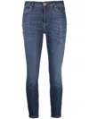 Pinko Sabrina Distressed Skinny Jeans In Blue