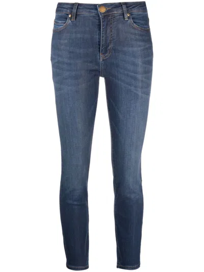 PINKO MID-RISE CROPPED JEANS