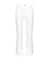 Pinko Mid-rise Flared Jeans In White