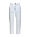Pinko Mid-rise Straight-leg Jeans In White