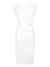 Pinko Knee Length Dress Cap Sleeves In Grey