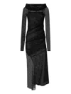 Pinko Midi Dress In Black