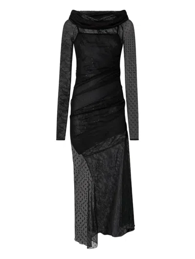 Pinko Midi Dress In Black