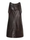 Pinko Diricco Mini Dress In Brown
