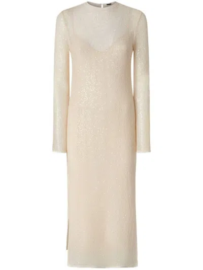PINKO MIDI DRESS WITH REAR TEARDROP FASTENING