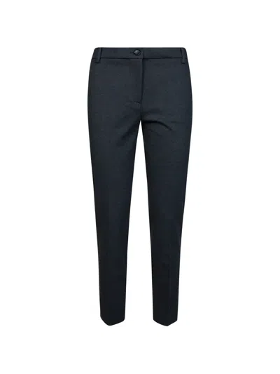 Pinko Bello Stretch Viscose Trousers For Women In Black