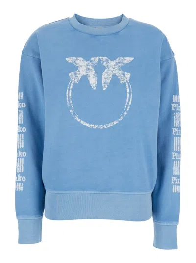 PINKO MINDELO' LIGHT BLUE SWEATSHIRT