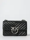 Pinko Mini Love Bag One Chevron In Black
