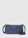 Pinko "half Moon " Mini Baguette In Blue