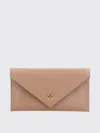 Pinko Chain Strap Envelope Shape Gold-tone Hardware Clutch In Brown