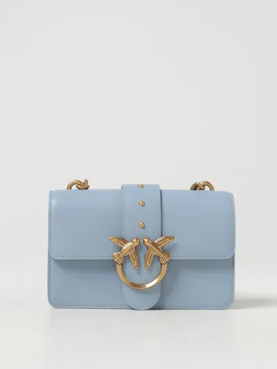 Pinko Mini Bag  Woman Color Gnawed Blue In 浅蓝色