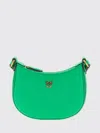 Pinko Baby Half Moon Shoulder Bag In Green