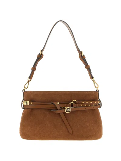 Pinko Mini Belt Bag In Brown