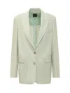 Pinko Mini Blazer With Button Front In Multi