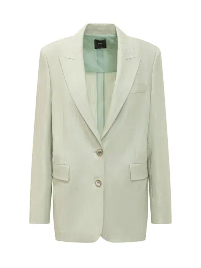 Pinko Mini Blazer With Button Front In Quasi Acquamar.