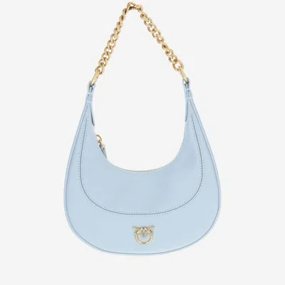 Pinko Mini Brioche Bag In Light Blue