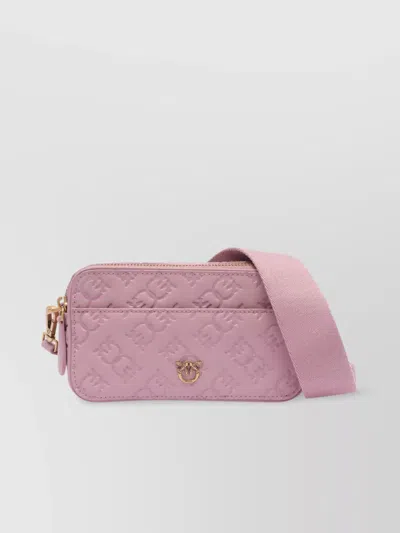 Pinko Mini Camera Bag Adjustable Strap In 粉色