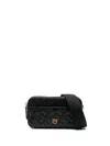 Pinko Mini Logo-debossed Cross Body Bag In Black  