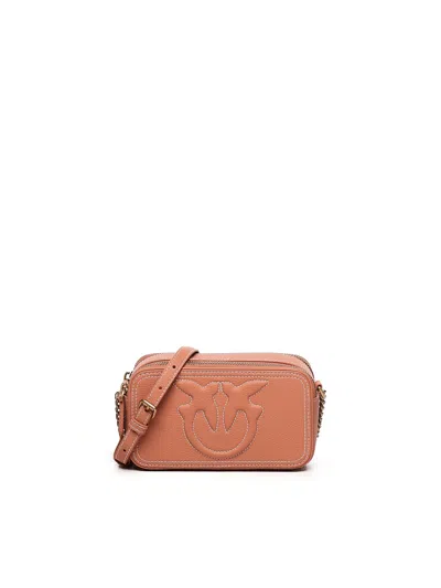 Pinko Mini Carrie Shoulder Bag In Orange