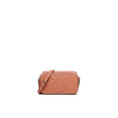 Pinko Mini Carrie Shoulder Bag In Orange