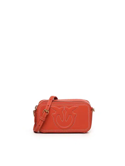 Pinko Mini Carrie Shoulder Bag In Red
