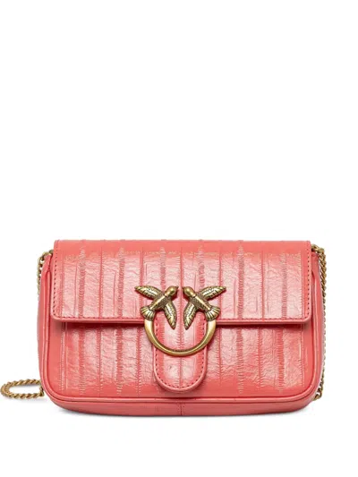 Pinko Mini Chain-strap Cross-body Bag In Pink